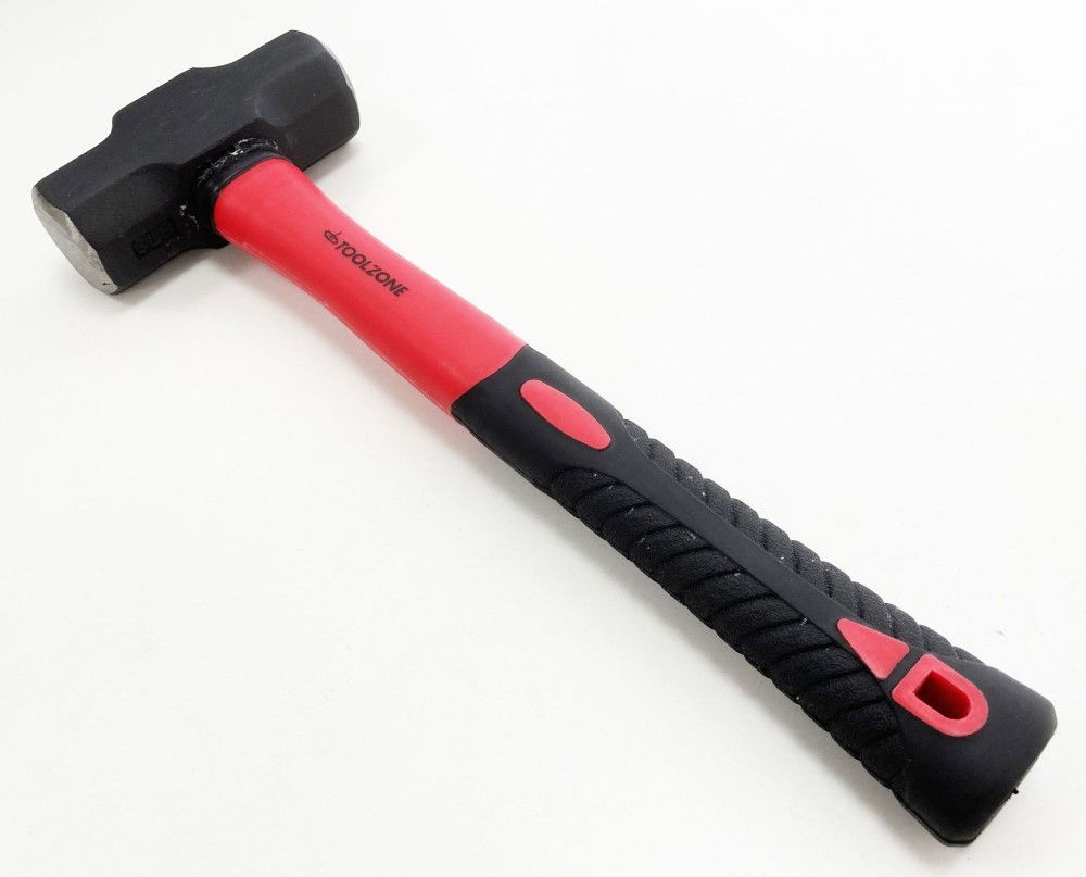MINI SLEDGE HAMMER 3lb FIBREGLASS HANDLE 365mm - TOOLZONE KDPHM085 thumbnail 4