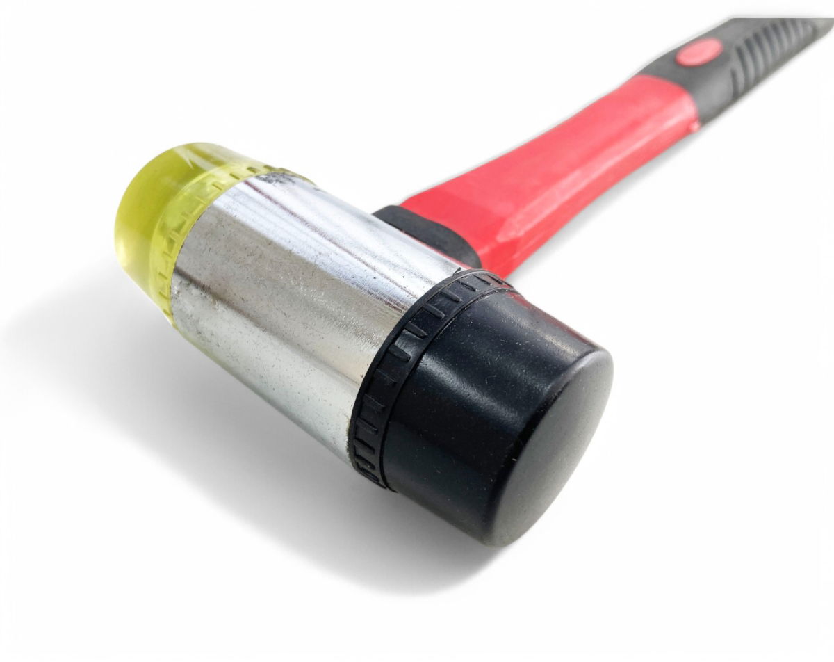 HAMMER RUBBER AND PLASTIC FACE 40mm FIBREGLASS HANDLE 330mm - TOOLZONE KDPHM127 thumbnail 5