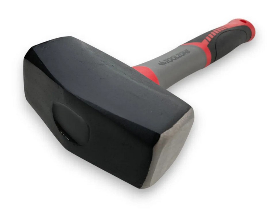 1.5Kg / 3LB FIBRE HANDLE MINI LUMP HAMMER / TRACK MARKING - TOOLZONE KDPHM175 thumbnail 3