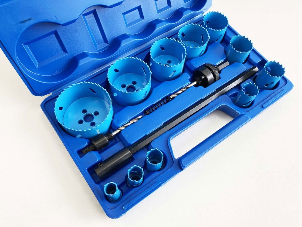 HOLE SAW SET BIMETAL 17pc M3 VARIABLE PITCH SIZES 16-76mm - TOOLZONE KDPHS029 thumbnail 7