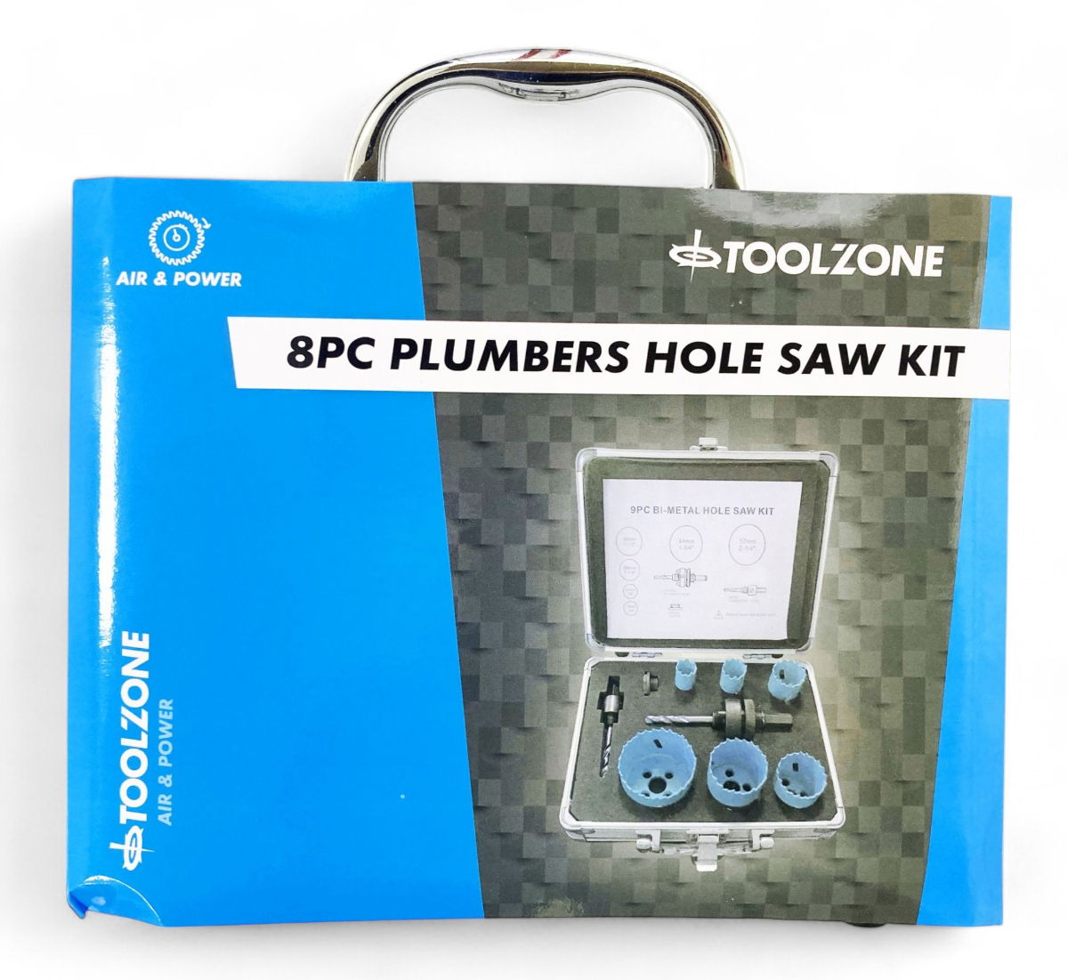 PLUMBERS HOLE SAW SET HSS BIMETAL 9pc SIZES 19-57mm - TOOLZONE KDPHS037 thumbnail 4