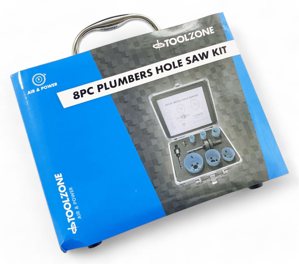 PLUMBERS HOLE SAW SET HSS BIMETAL 9pc SIZES 19-57mm - TOOLZONE KDPHS037 thumbnail 5