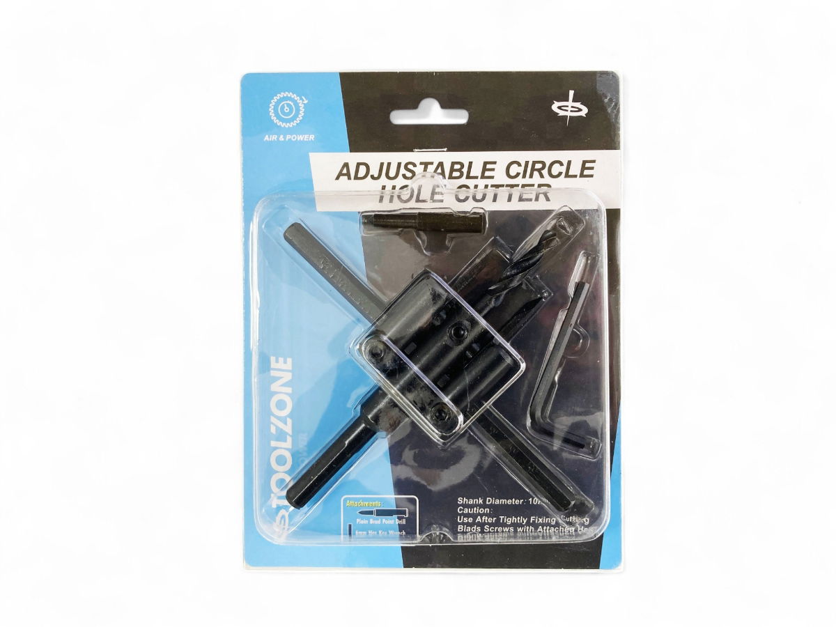 ADJUSTABLE CIRCLE HOLE CUTTER M2 STEEL 30-120mm - TOOLZONE KDPHS040 thumbnail 3