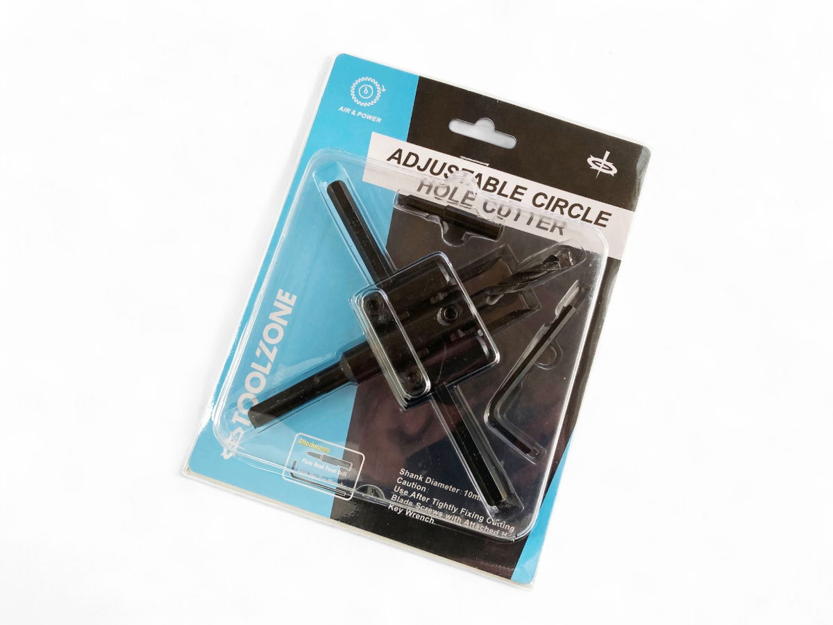ADJUSTABLE CIRCLE HOLE CUTTER M2 STEEL 30-120mm - TOOLZONE KDPHS040 thumbnail 5