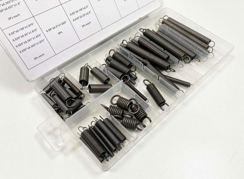 EXTENSION SPRING ASSORTMENT 54pc RUST RESISTANT SIZES 1.5 - TOOLZONE KDPHW007 thumbnail 5