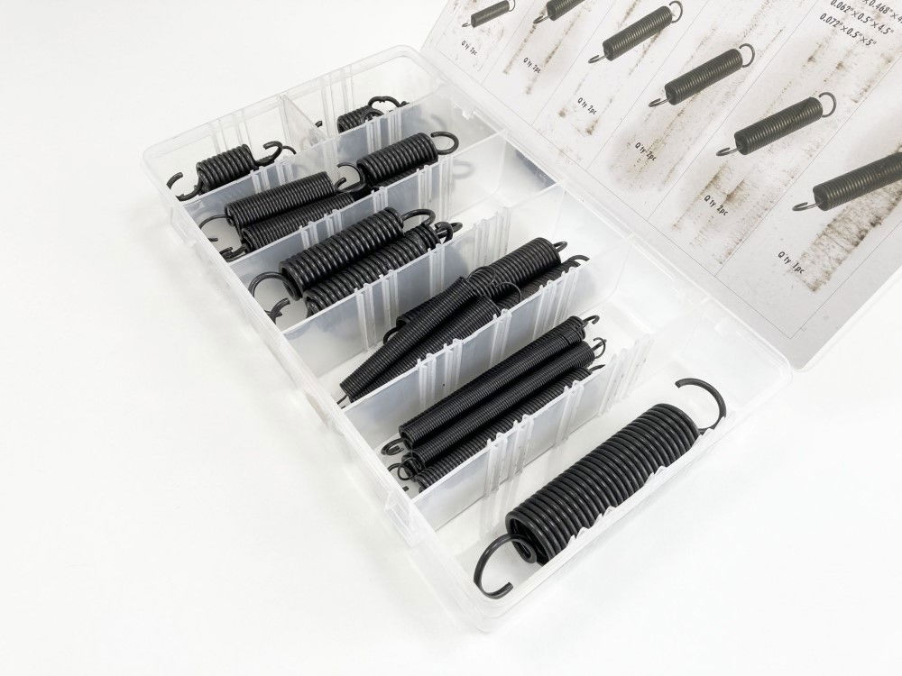 EXTENSION SPRING ASSORTMENT 31pc LARGE RUST RESISTANT VARIOUS SIZES - TOOLZONE KDPHW014 thumbnail 4