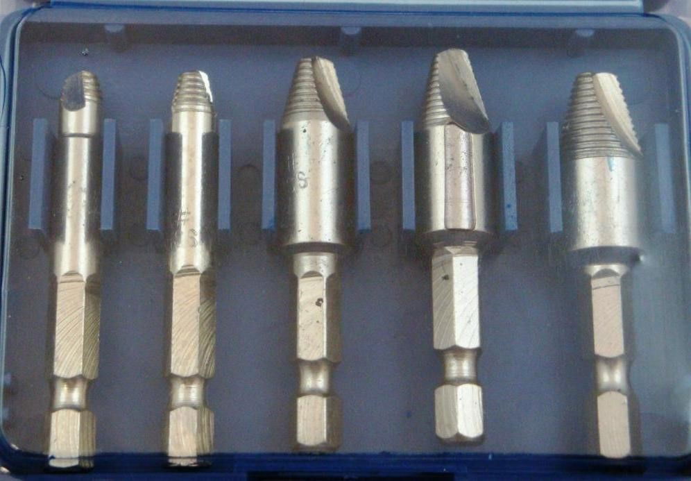 DAMAGED SCREW AND DRILL BIT REMOVER SET 5pc HSS4241 STEEL - TOOLZONE KDPHW034 thumbnail 2