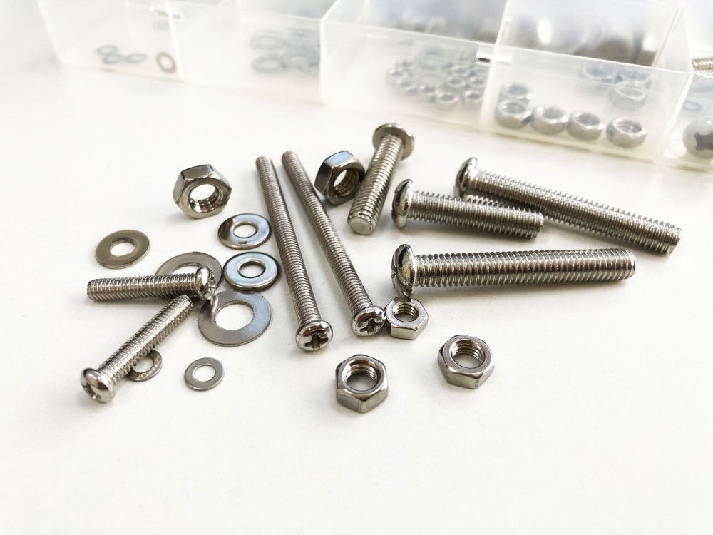 NUTS AND BOLTS ASSORTMENT 246pc STAINLESS STEEL M3-M6 - TOOLZONE KDPHW037 thumbnail 3