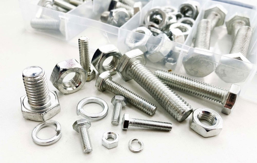 NUTS BOLTS AND WASHERS ASSORTMENT 240pc CARBON STEEL M4-M10 - TOOLZONE KDPHW042 thumbnail 5