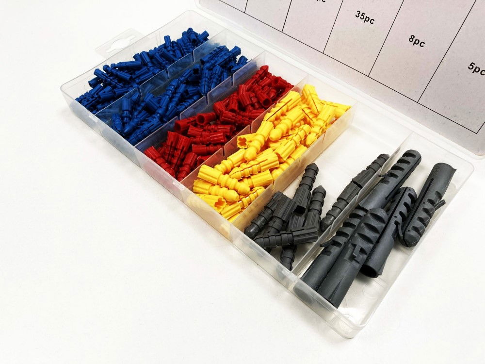 WALLPLUGS ASSORTMENT 220pc 5-12mm IN POLY BOX - TOOLZONE KDPHW070 thumbnail 5