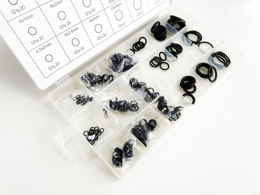 RUBBER O RING ASSORTMENT 225pc IN POLY BOX - TOOLZONE KDPHW084 thumbnail 5