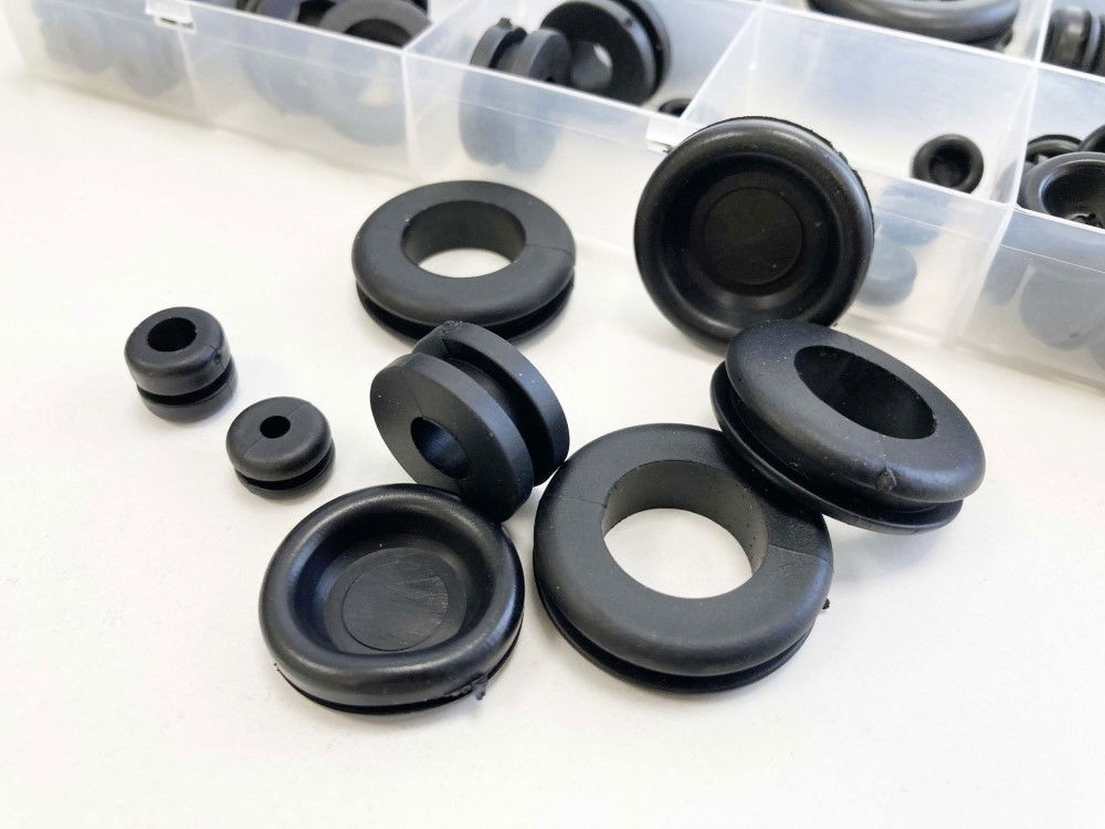 RUBBER GROMMET ASSORTMENT 125pc IN STORAGE BOX - TOOLZONE KDPHW182 thumbnail 3