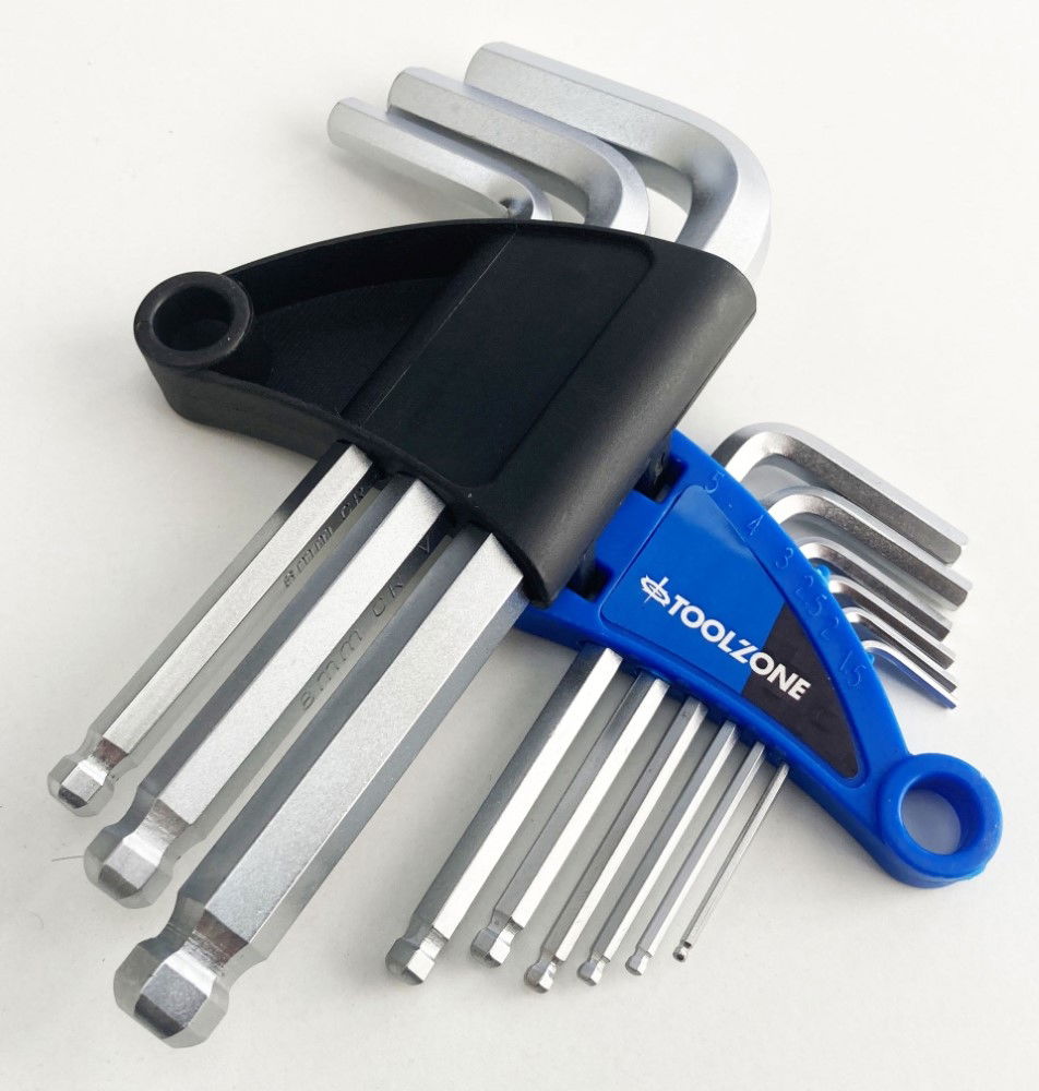 HEX KEY SET SHORT BALL END 9pc 1.5-10mm CHROME VANADIUM - TOOLZONE KDPHX013 thumbnail 6