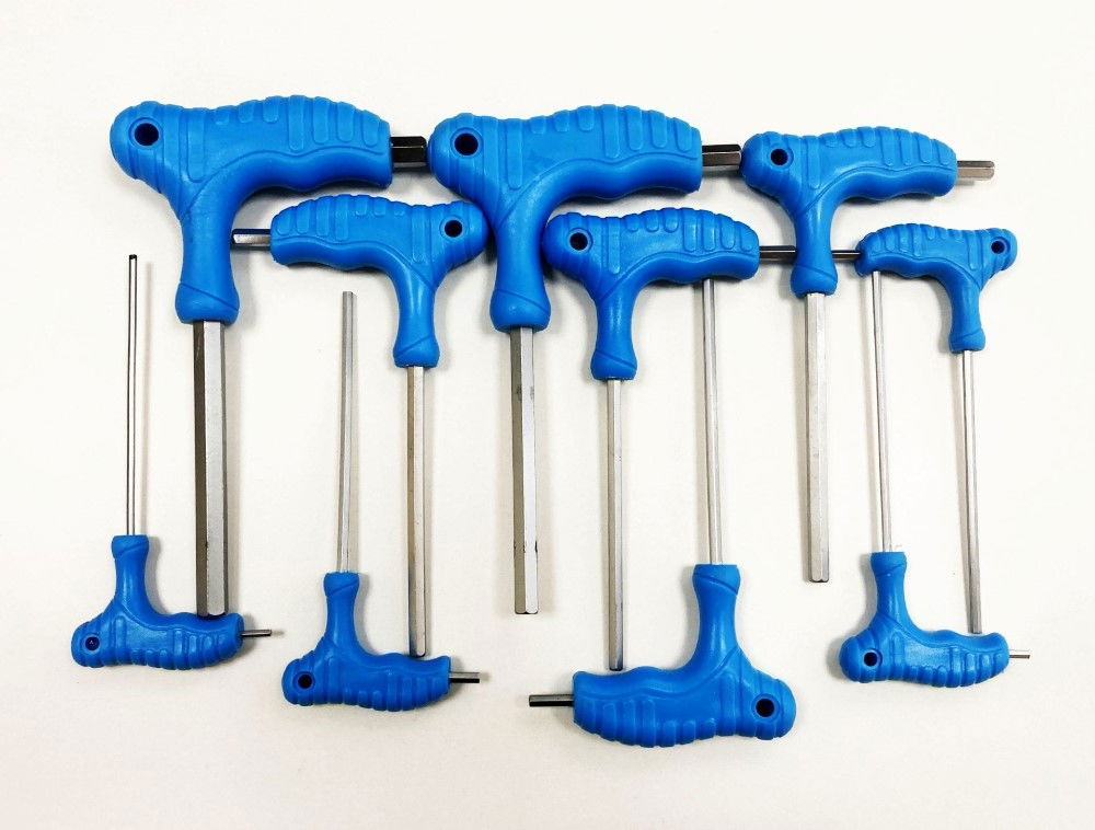 HEX KEY SET T HANDLE AF 10pc IN RACK CHROME VANADIUM - TOOLZONE KDPHX016 thumbnail 4