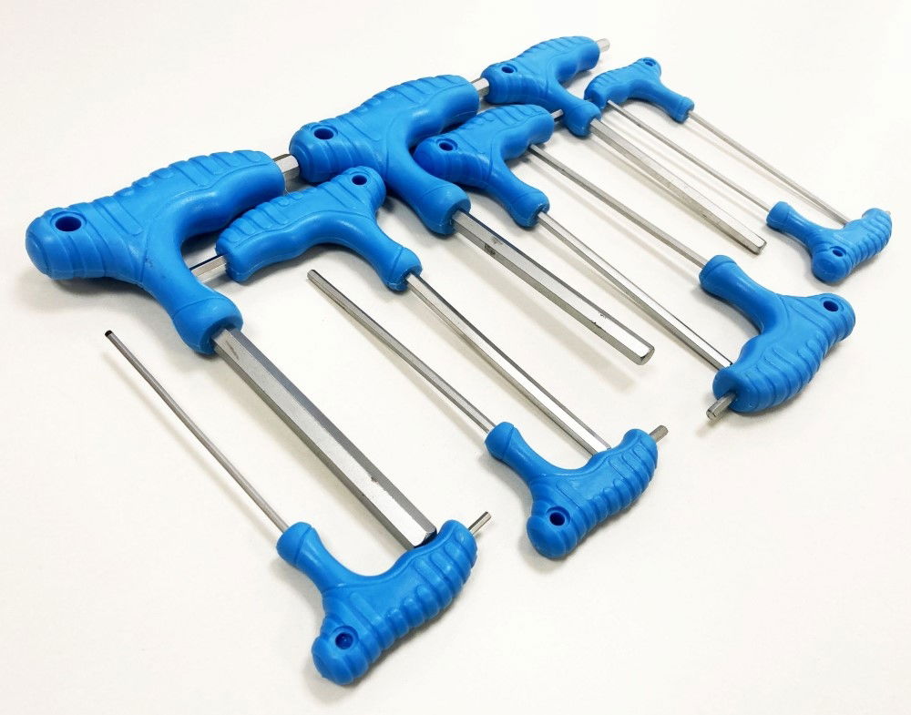 HEX KEY SET T HANDLE AF 10pc IN RACK CHROME VANADIUM - TOOLZONE KDPHX016 thumbnail 5