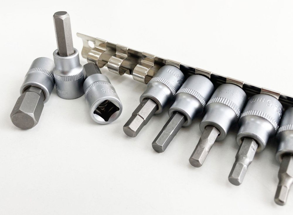 HEX BIT SOCKET SET METRIC 3/8 DRIVE 9pc CHROME VANADIUM - TOOLZONE KDPHX035 thumbnail 4