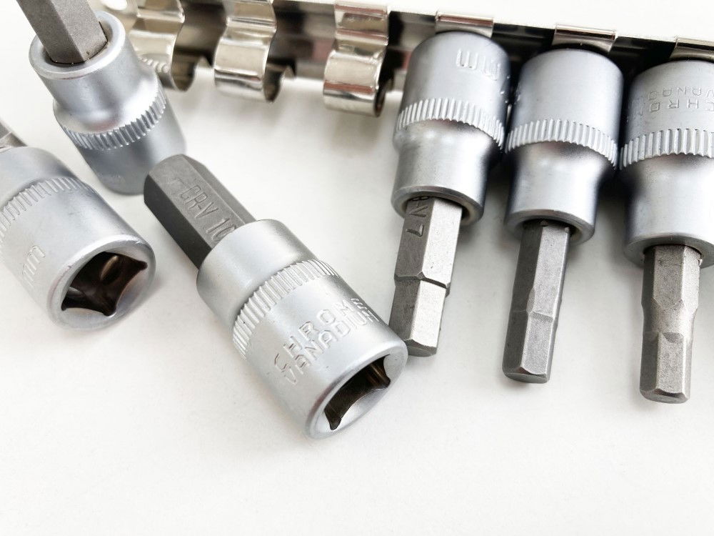 HEX BIT SOCKET SET METRIC 3/8 DRIVE 9pc CHROME VANADIUM - TOOLZONE KDPHX035 thumbnail 5