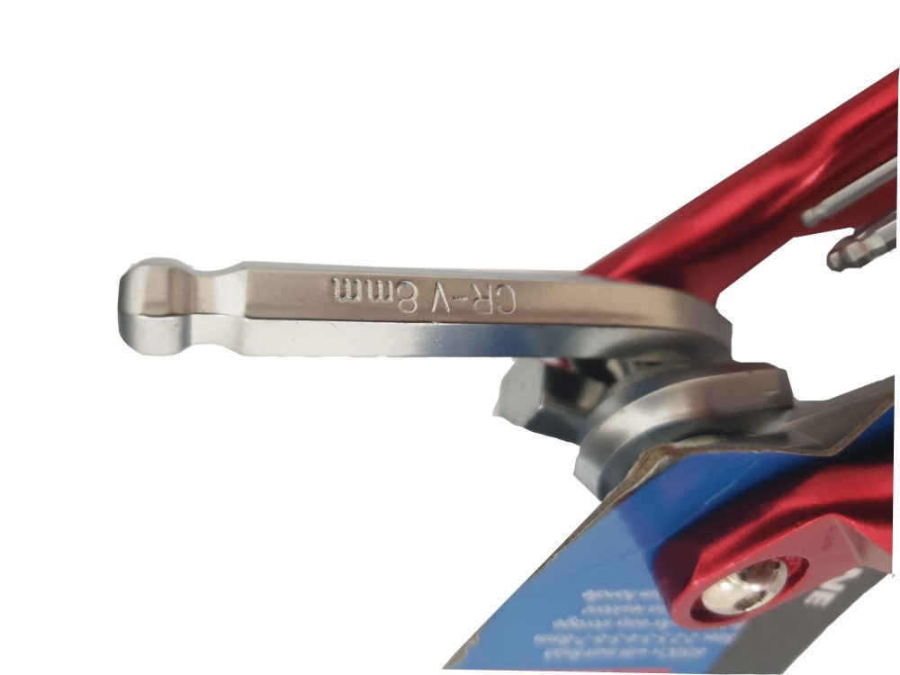 HEX KEY SET BALL END METRIC 8pc FOLDING ALUMINIUM FRAME - TOOLZONE KDPHX055 thumbnail 4