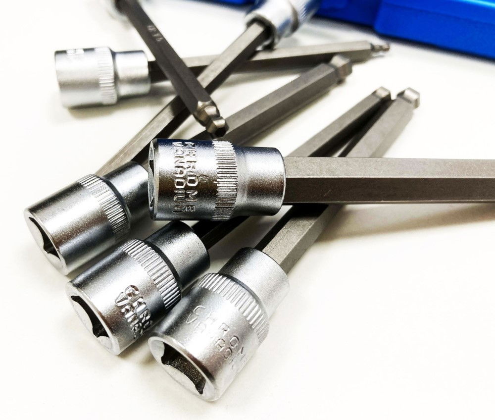 HEX BIT SET BALL END EXTRA LONG 7pc 110mm CHROME VANADIUM - TOOLZONE KDPHX056 thumbnail 5