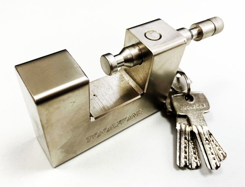PADLOCK HEAVY DUTY CONTAINER 95mm SHANK 12.85mm WITH 5 KEYS - TOOLZONE KDPLK008 thumbnail 6