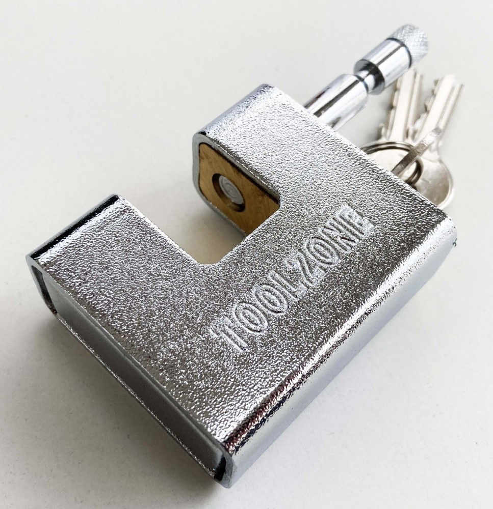 PADLOCK ARMOURED CONTAINER 63mm WITH 3 KEYS - TOOLZONE KDPLK010 thumbnail 4