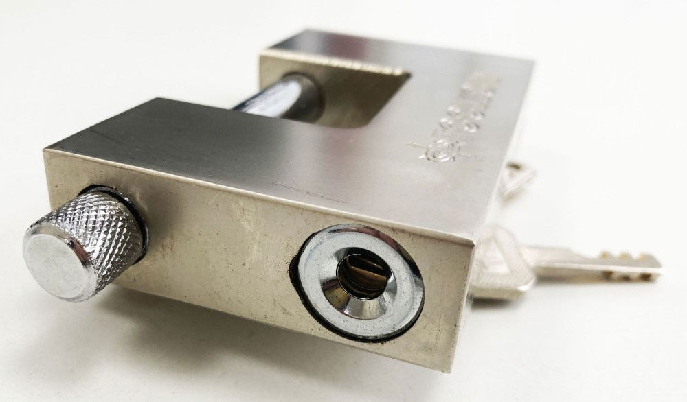 PADLOCK SHUTTER 100mm HEIGHT 60mm WITH 3 KEYS - TOOLZONE KDPLK011 thumbnail 4