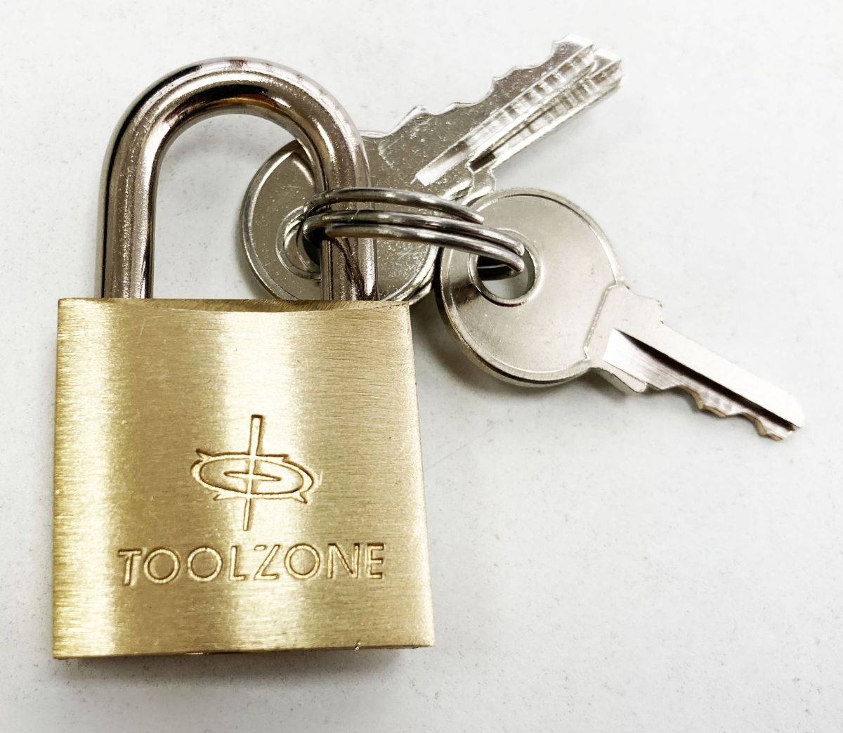 PADLOCK HEAVY DUTY BRASS 25mm WITH 3 KEYS - TOOLZONE KDPLK014 thumbnail 3