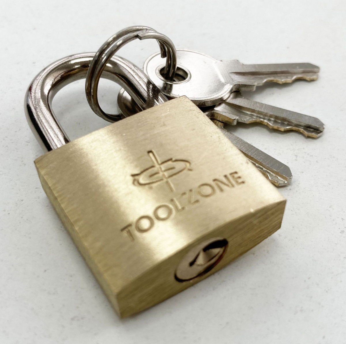 PADLOCK HEAVY DUTY BRASS 25mm WITH 3 KEYS - TOOLZONE KDPLK014 thumbnail 4