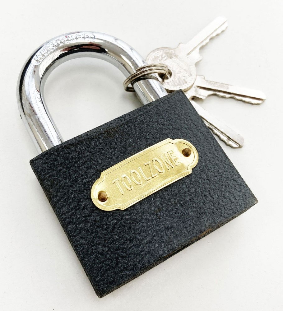 PADLOCK CAST IRON 63mm WITH 3 KEYS - TOOLZONE KDPLK030 thumbnail 3