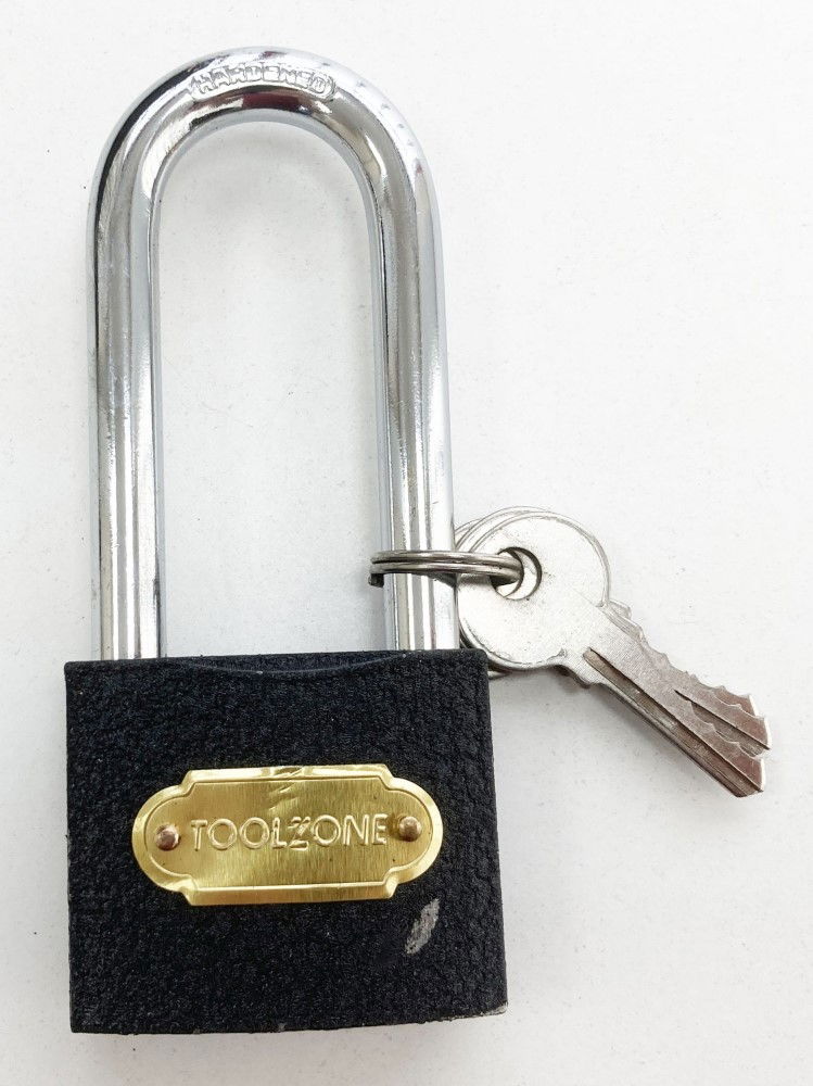 PADLOCK LONG SHANK CAST IRON 50mm WITH 3 KEYS - TOOLZONE KDPLK032 thumbnail 3