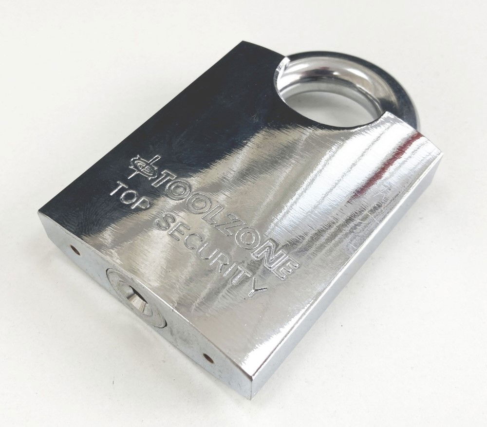 PADLOCK CLOSED SHACKLE STEEL 60mm WITH 3 KEYS - TOOLZONE KDPLK047 thumbnail 3