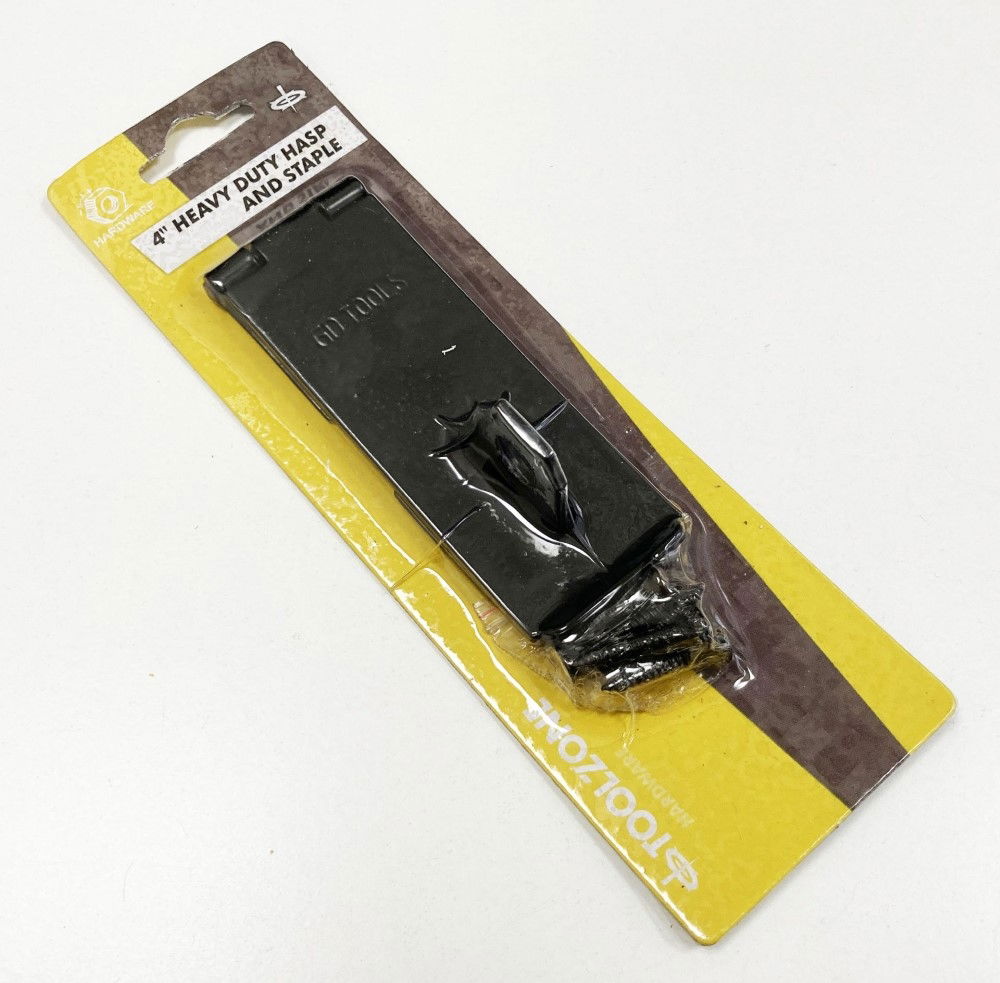 HASP AND STAPLE HEAVY DUTY 4 100x38mm WITH 8 SCREWS - TOOLZONE KDPLK083 thumbnail 2