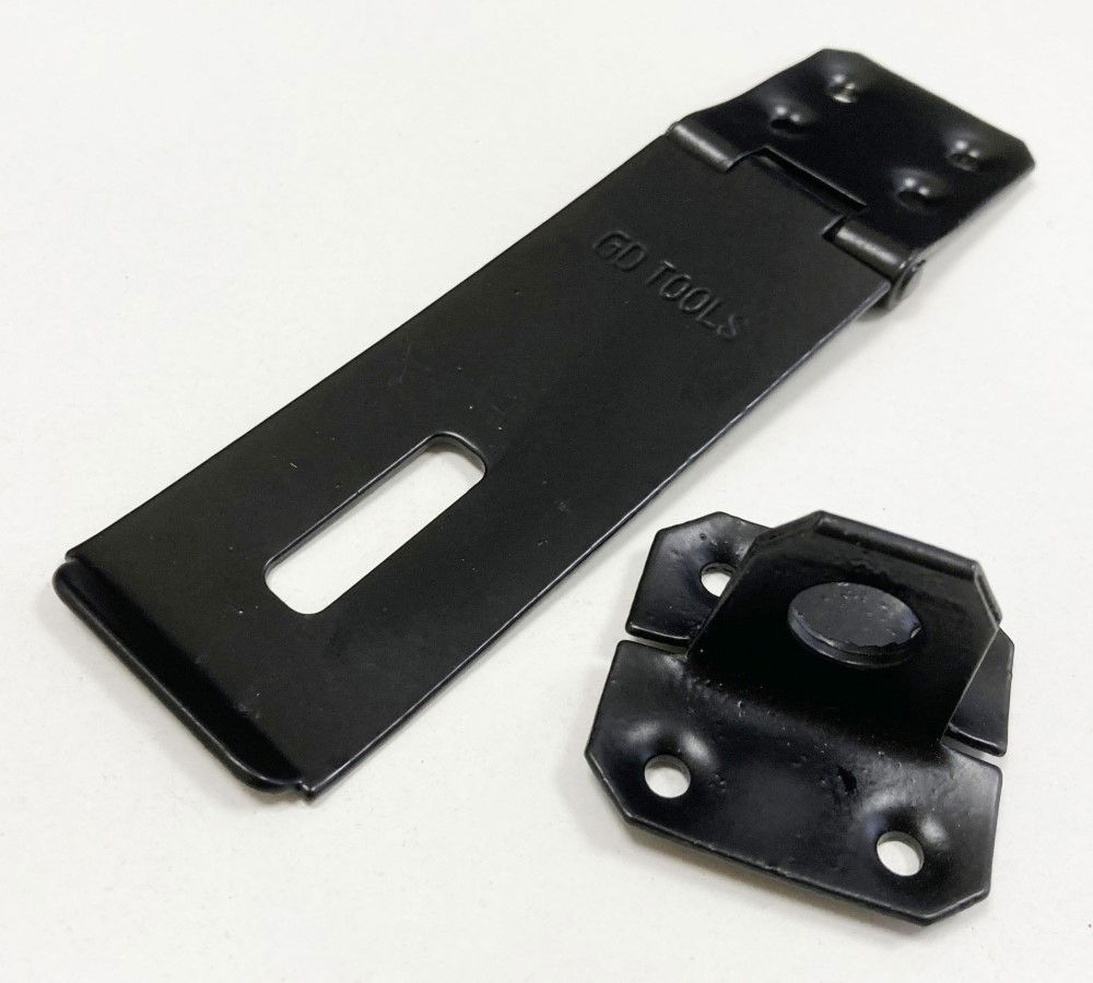 HASP AND STAPLE HEAVY DUTY 4 100x38mm WITH 8 SCREWS - TOOLZONE KDPLK083 thumbnail 4