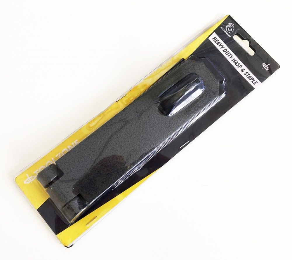 HASP AND STAPLE CAST IRON 7 x 2 WITH FIXINGS - TOOLZONE KDPLK086 thumbnail 2