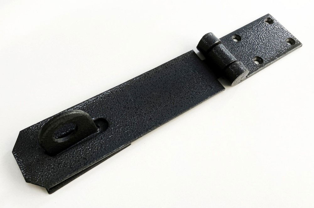 HASP AND STAPLE CAST IRON 7 x 2 WITH FIXINGS - TOOLZONE KDPLK086 thumbnail 4
