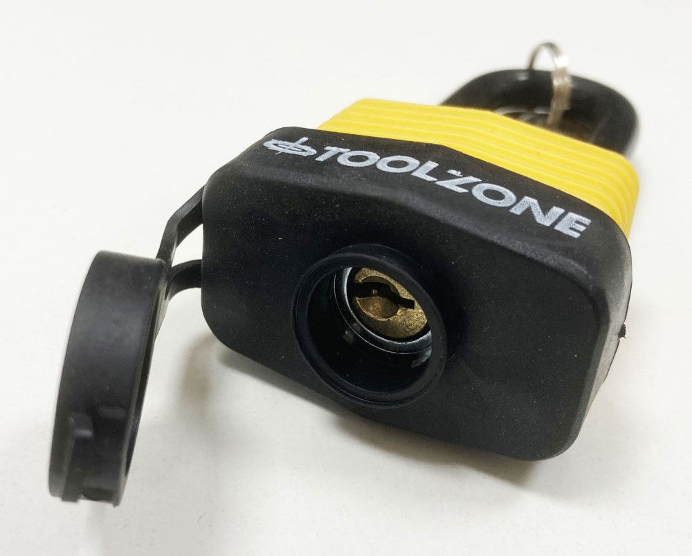 PADLOCK WATERPROOF 40mm LONG SHACKLE 6mm DIAMETER 57mm LENGTH WITH 2 KEYS - TOOLZONE KDPLK096 thumbnail 4