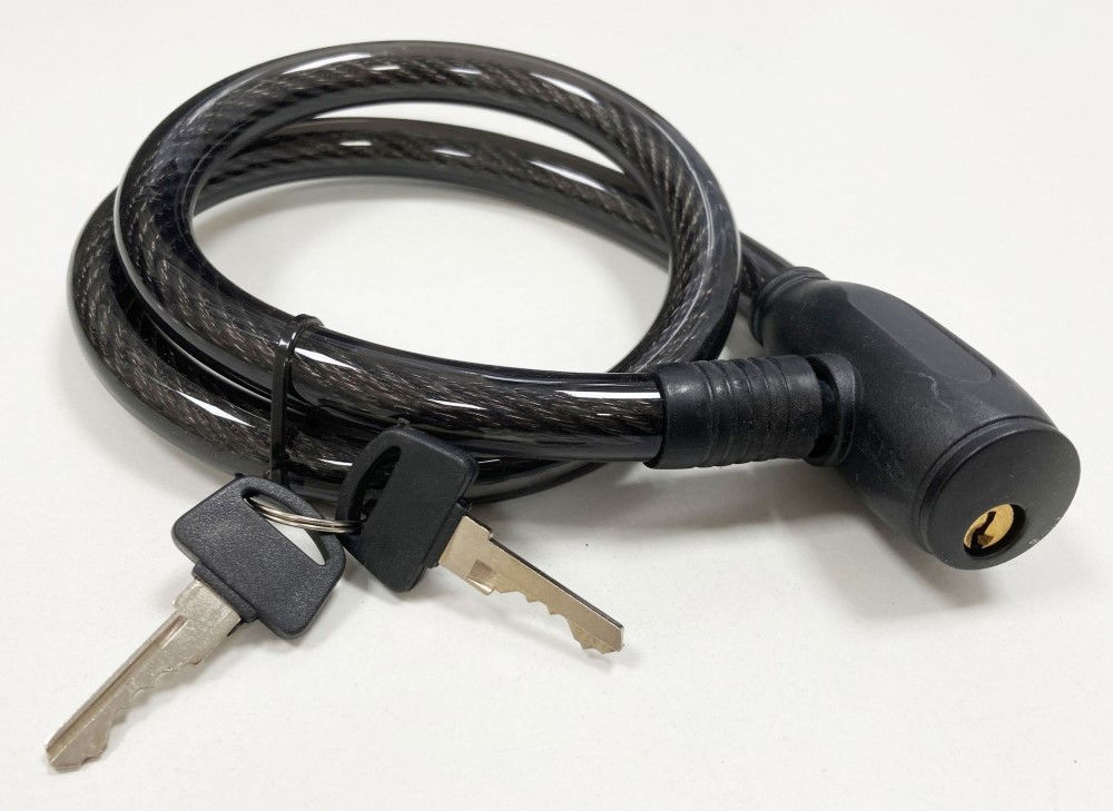 CABLE LOCK 15mm x 800mm WITH 2 KEYS - TOOLZONE KDPLK097 thumbnail 4