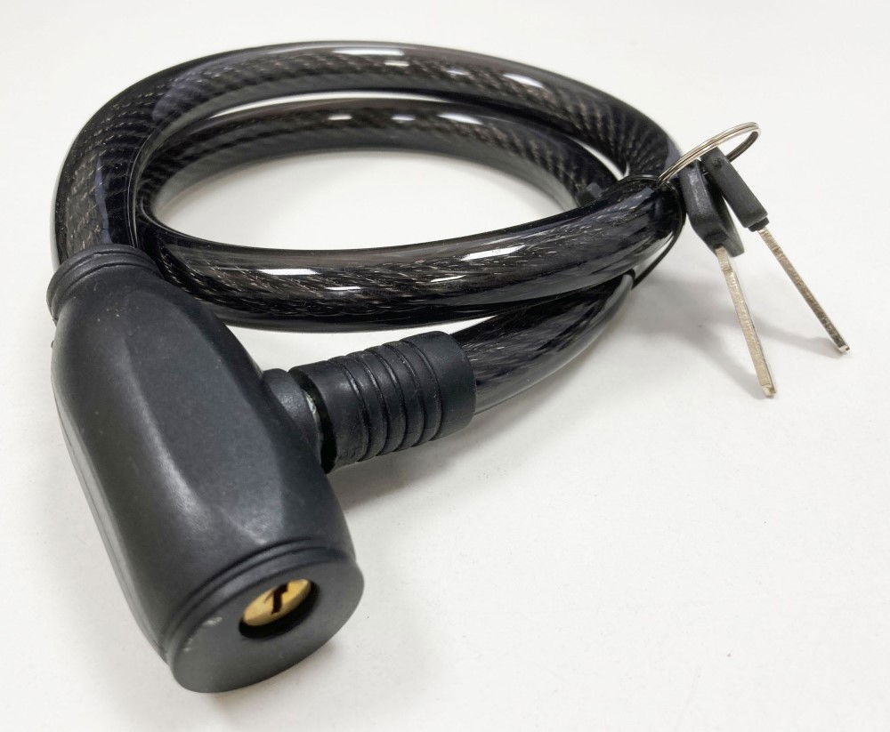 CABLE LOCK 15mm x 800mm WITH 2 KEYS - TOOLZONE KDPLK097 thumbnail 5
