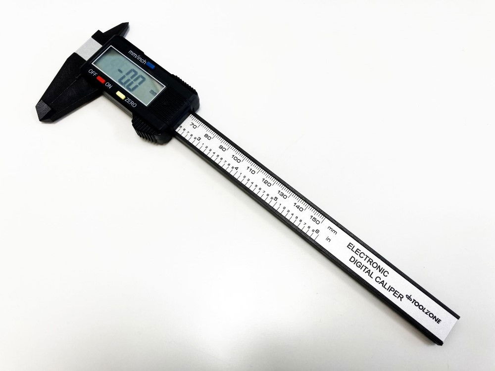 DIGITAL VERNIER CARBON FIBRE 0-150mm 0-6 - TOOLZONE KDPMS052 thumbnail 3