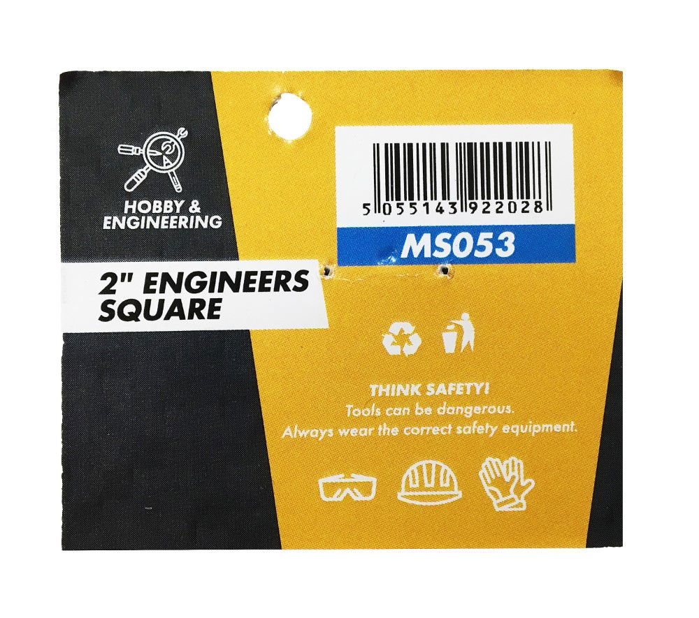 ENGINEERS SQUARE 50mm SOLID STEEL - TOOLZONE KDPMS053 thumbnail 3