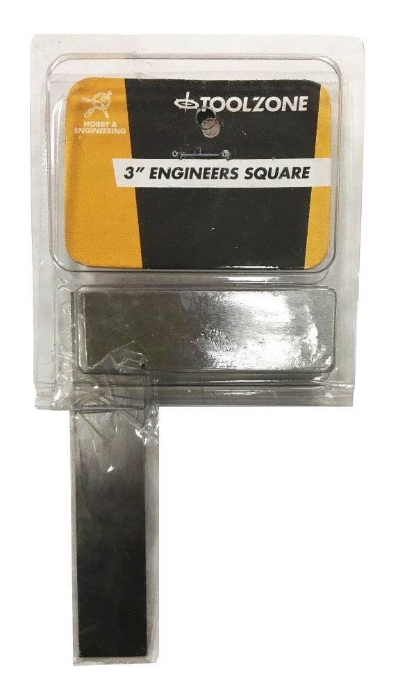 ENGINEERS SQUARE 75mm SOLID STEEL - TOOLZONE KDPMS054 image 1