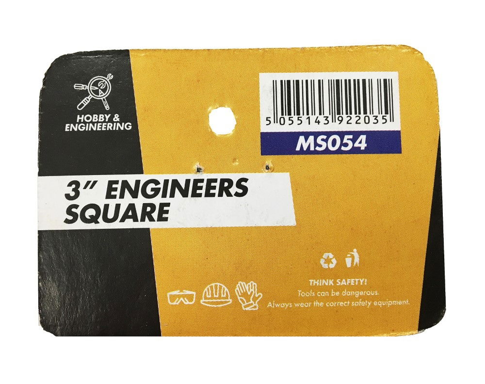ENGINEERS SQUARE 75mm SOLID STEEL - TOOLZONE KDPMS054 thumbnail 2