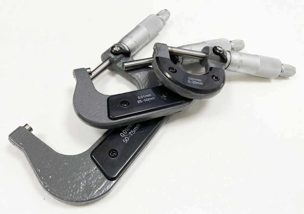 MICROMETER SET 3PC 0-75mm 0.01mm GRADUATIONS - TOOLZONE KDPMS058 thumbnail 4