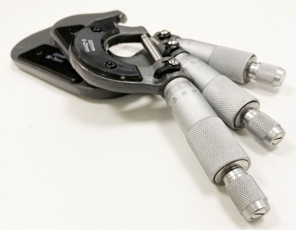 MICROMETER SET 3PC 0-75mm 0.01mm GRADUATIONS - TOOLZONE KDPMS058 thumbnail 5