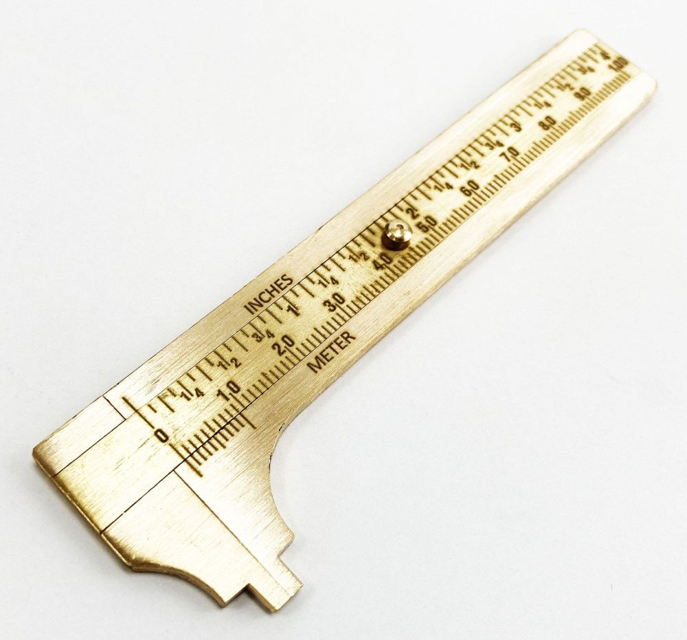 CALIPER VERNIER BRASS 100mm METRIC AND IMPERIAL - TOOLZONE KDPMS060 thumbnail 3
