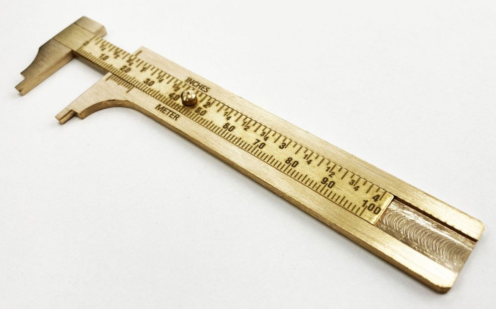 CALIPER VERNIER BRASS 100mm METRIC AND IMPERIAL - TOOLZONE KDPMS060 thumbnail 5
