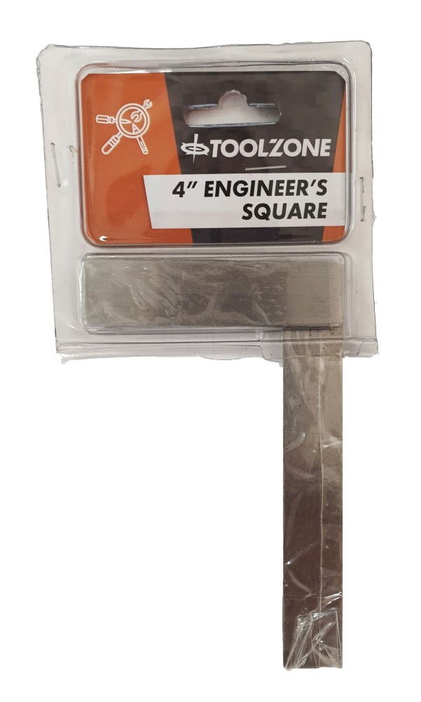 ENGINEERS SQUARE 100mm SOLID STEEL - TOOLZONE KDPMS071 image 1