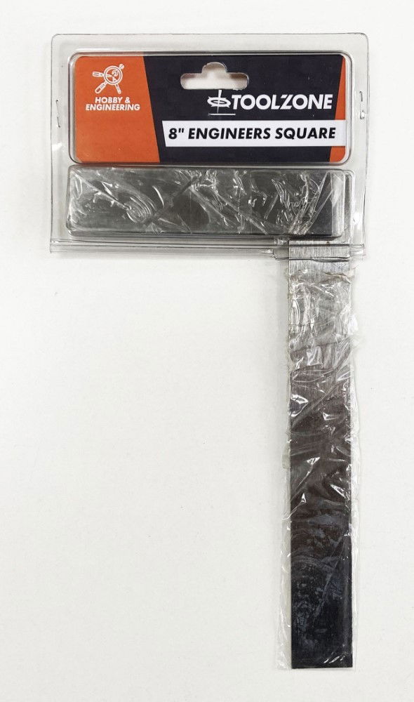 ENGINEERS SQUARE 200mm SOLID STEEL - TOOLZONE KDPMS073 image 1