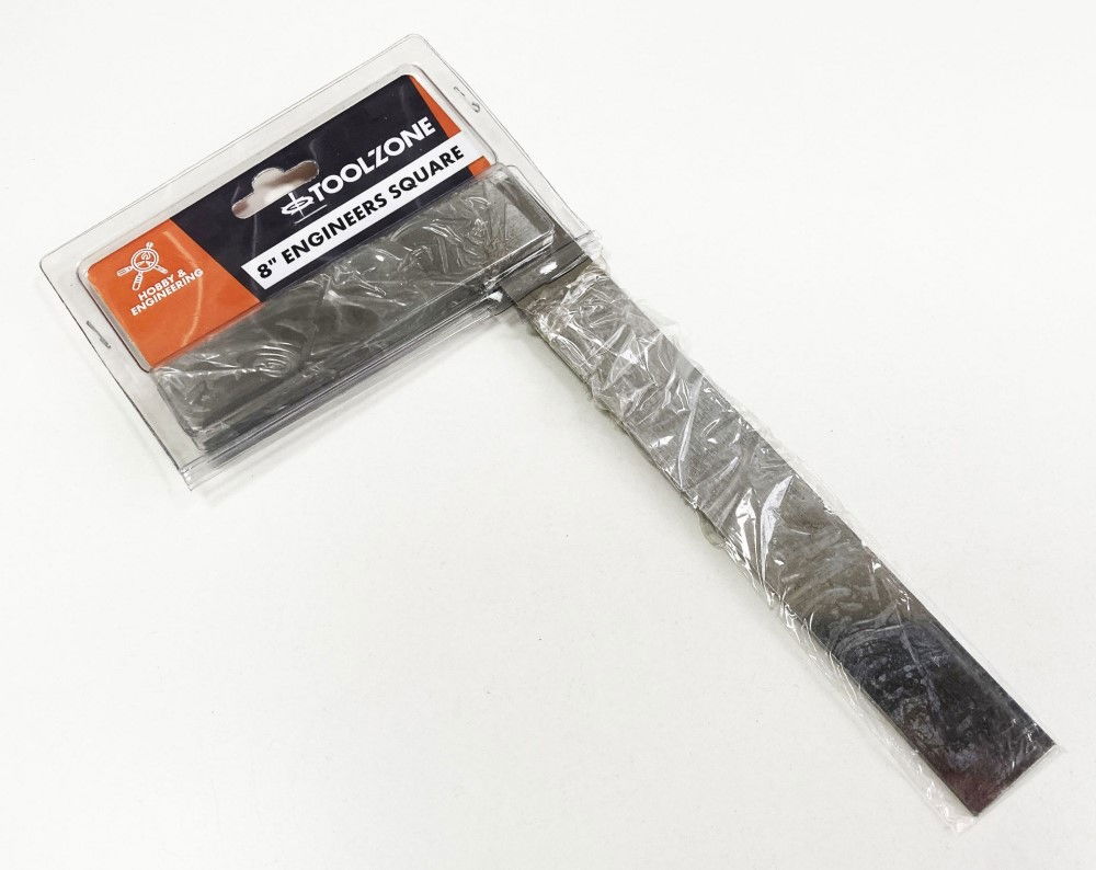 ENGINEERS SQUARE 200mm SOLID STEEL - TOOLZONE KDPMS073 thumbnail 2