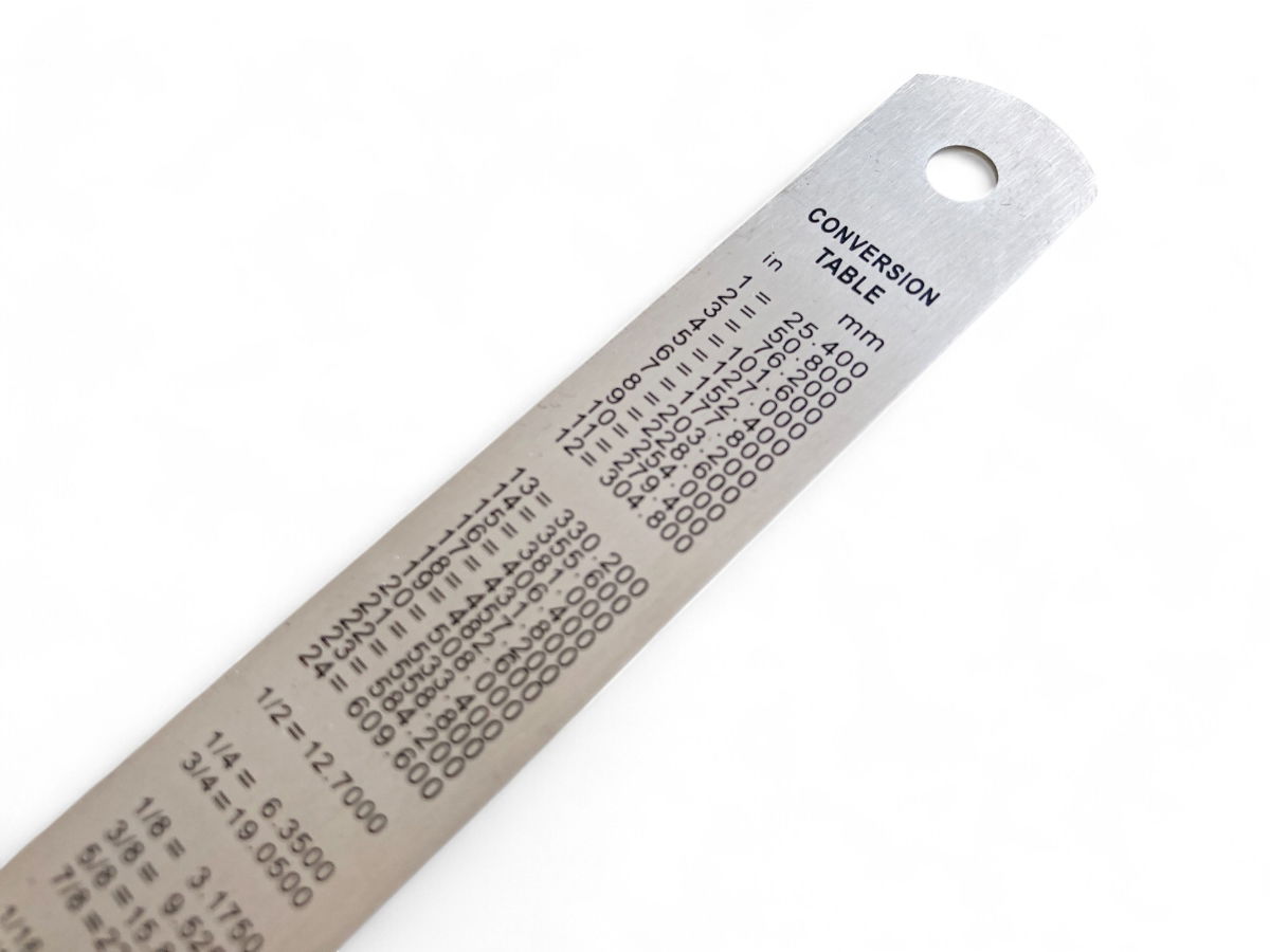 STAINLESS STEEL RULER 6 1mm THICKNESS METRIC AND IMPERIAL - TOOLZONE KDPMS099 thumbnail 5